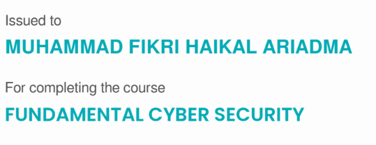 Cyber Security Certificate