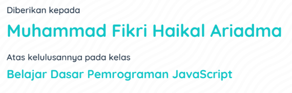 JavaScript Certificate