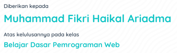 Web Programming Certificate